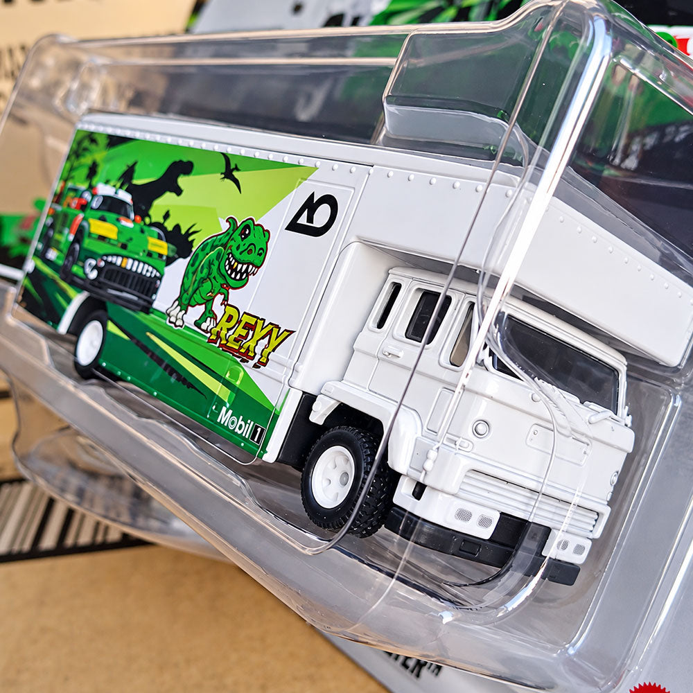 Hot Wheels Premium Porsche 911 GT3 R Team Transport Set | AO Racing REXY Race Car and Fleet Flyer Truck