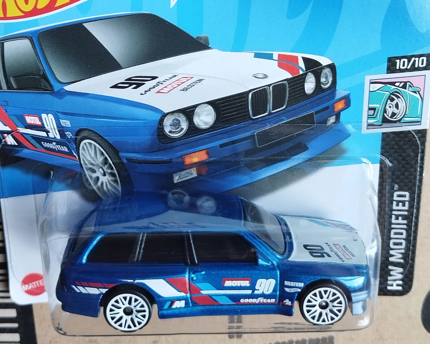 Hot Wheels BMW M3 Wagon Blue Race Livery Die-Cast Model 1:64 HW Modified