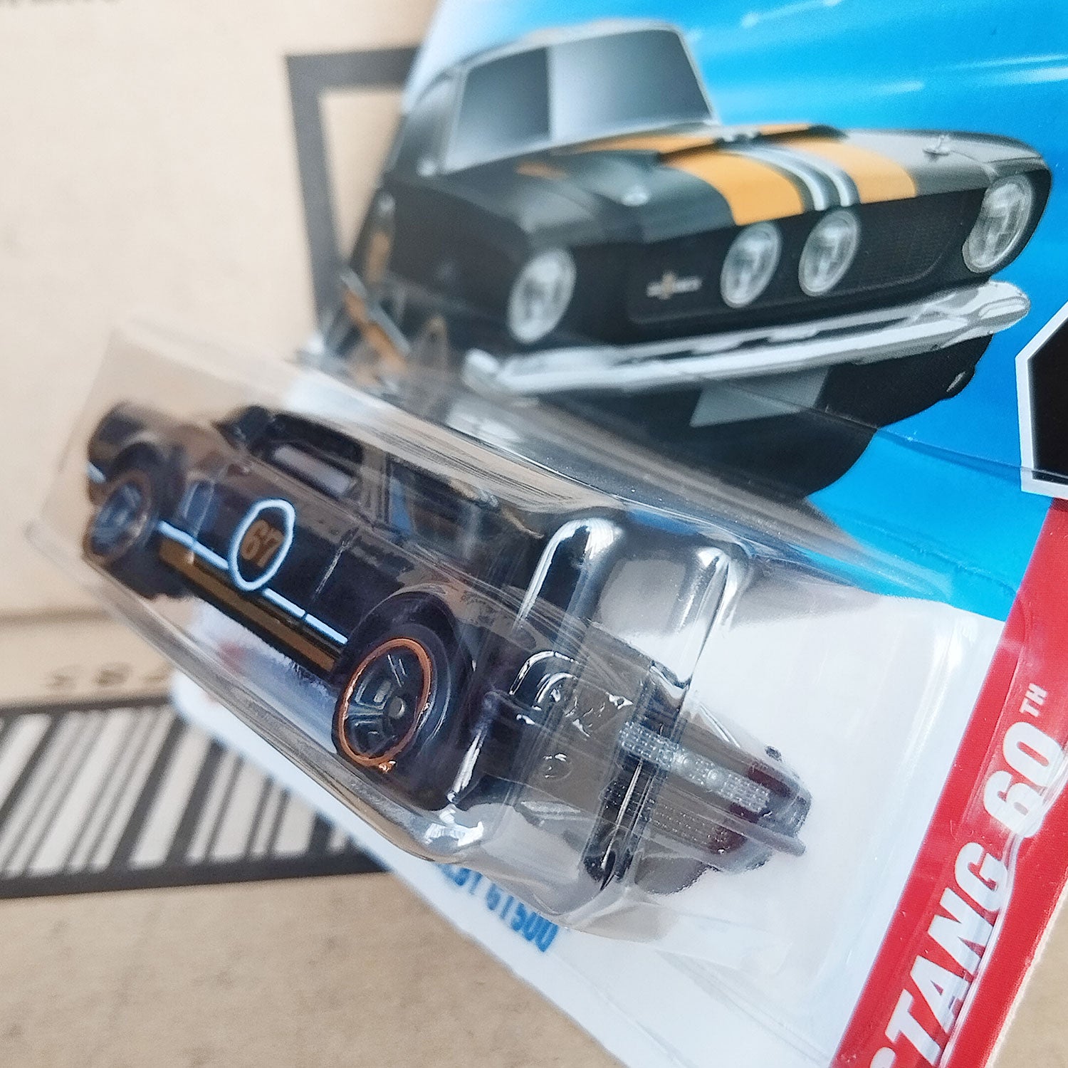 Hot Wheels 1967 Shelby GT500 Black Diecast Model - Side View