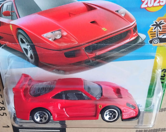 Hot Wheels Ferrari F40 Competizione 2025 diecast 1/64 model car in original packaging close-up view