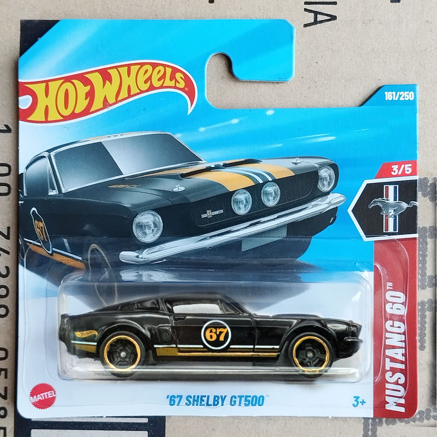 Hot Wheels 1967 Shelby GT500 Black Diecast Scale Model