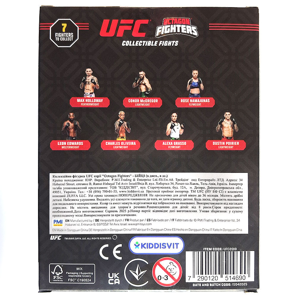 UFC Octagon Fighters Conor McGregor Figure – MMA Collectible Action Toy 6cm | Gift for UFC Fans