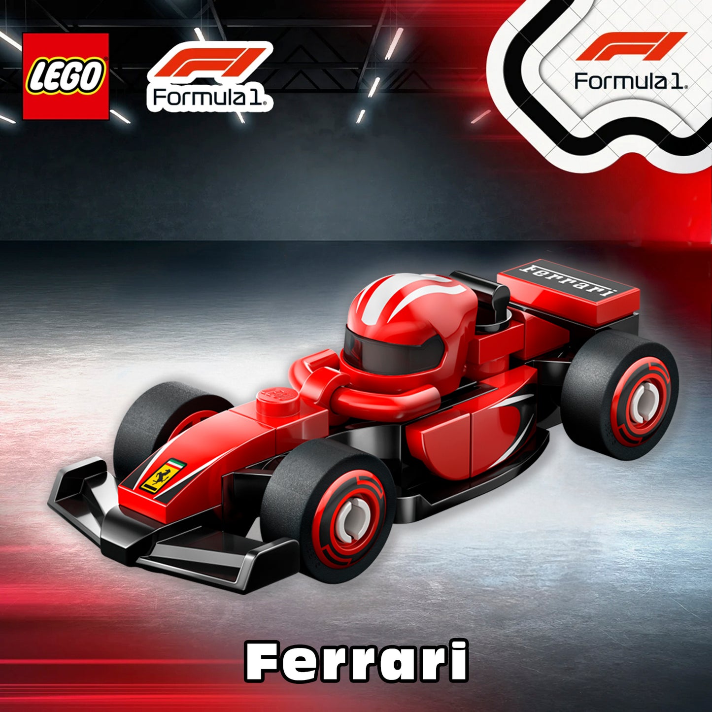 LEGO Ferrari F1 Team Race Car 71049 | Collectible Formula 1 Mini Car