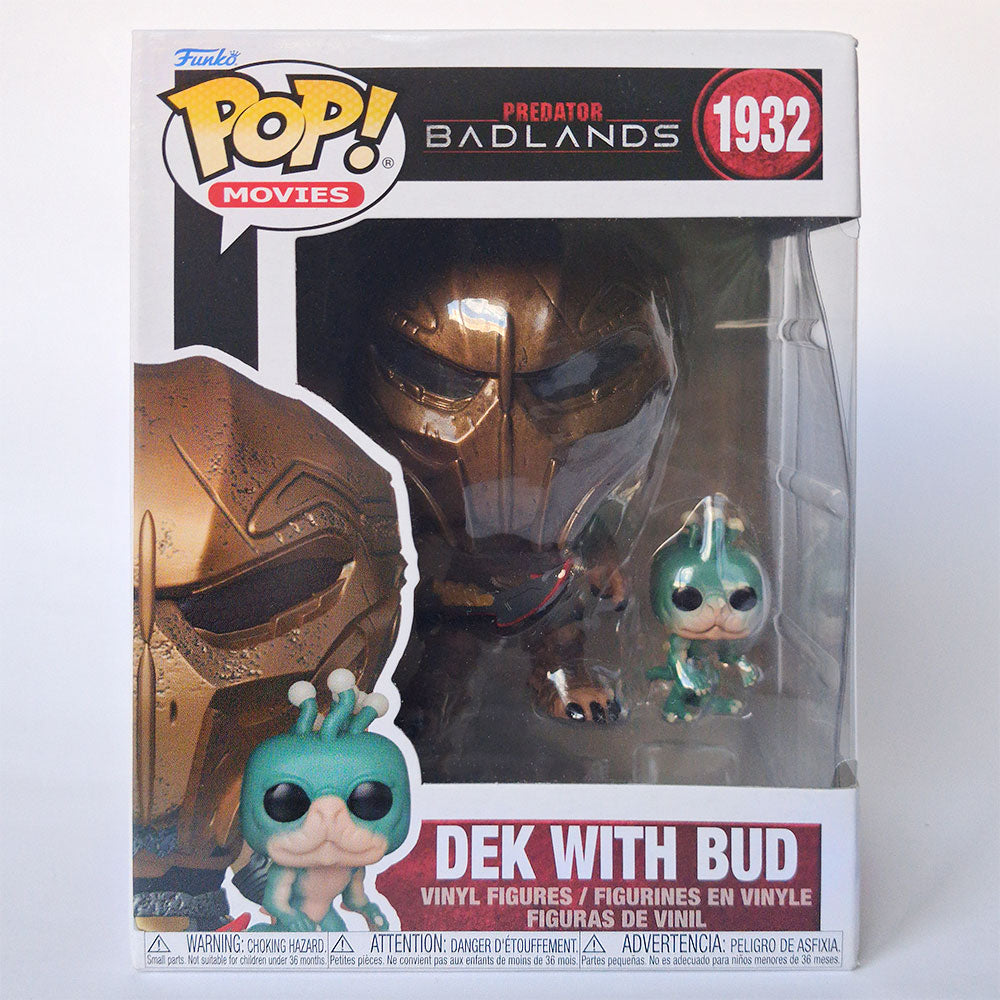 Funko Pop Dek with Bud #1932 vinyl figure from Predator Badlands Movie in original window display box.