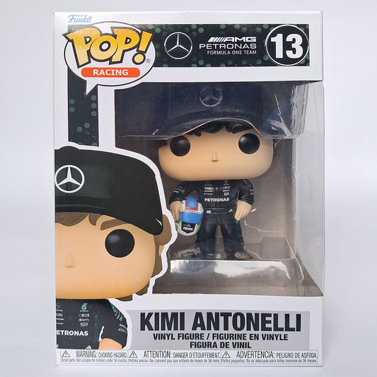 Funko Pop Kimi Antonelli #13 Mercedes AMG Petronas Formula 1 vinyl figure in box racing collectible.