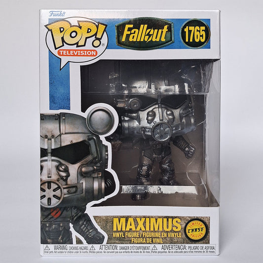 Funko Pop Maximus #1765 Fallout Power Armor Chase Edition vinyl figure in box collectible.