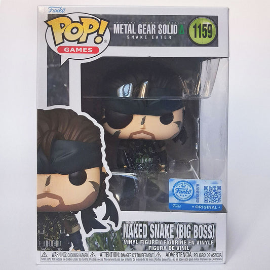 Funko Pop Naked Snake Big Boss #1159 Metal Gear Solid Snake Eater vinyl figure in box gaming collectible.