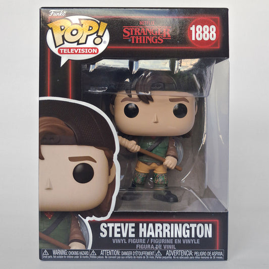 Funko Pop! Television Steve Harrington vinyl figure from Stranger Things, number 1888, in its original window box packaging.