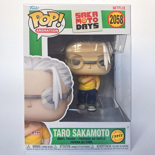 Funko Pop Taro Sakamoto #2058 Chase Edition Sakamoto Days anime vinyl figure in box collectible.