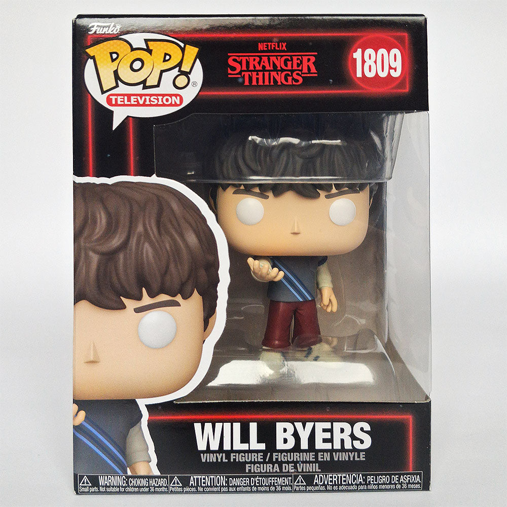 Funko Pop Will Byers #1809 Stranger Things vinyl figure in box collectible.