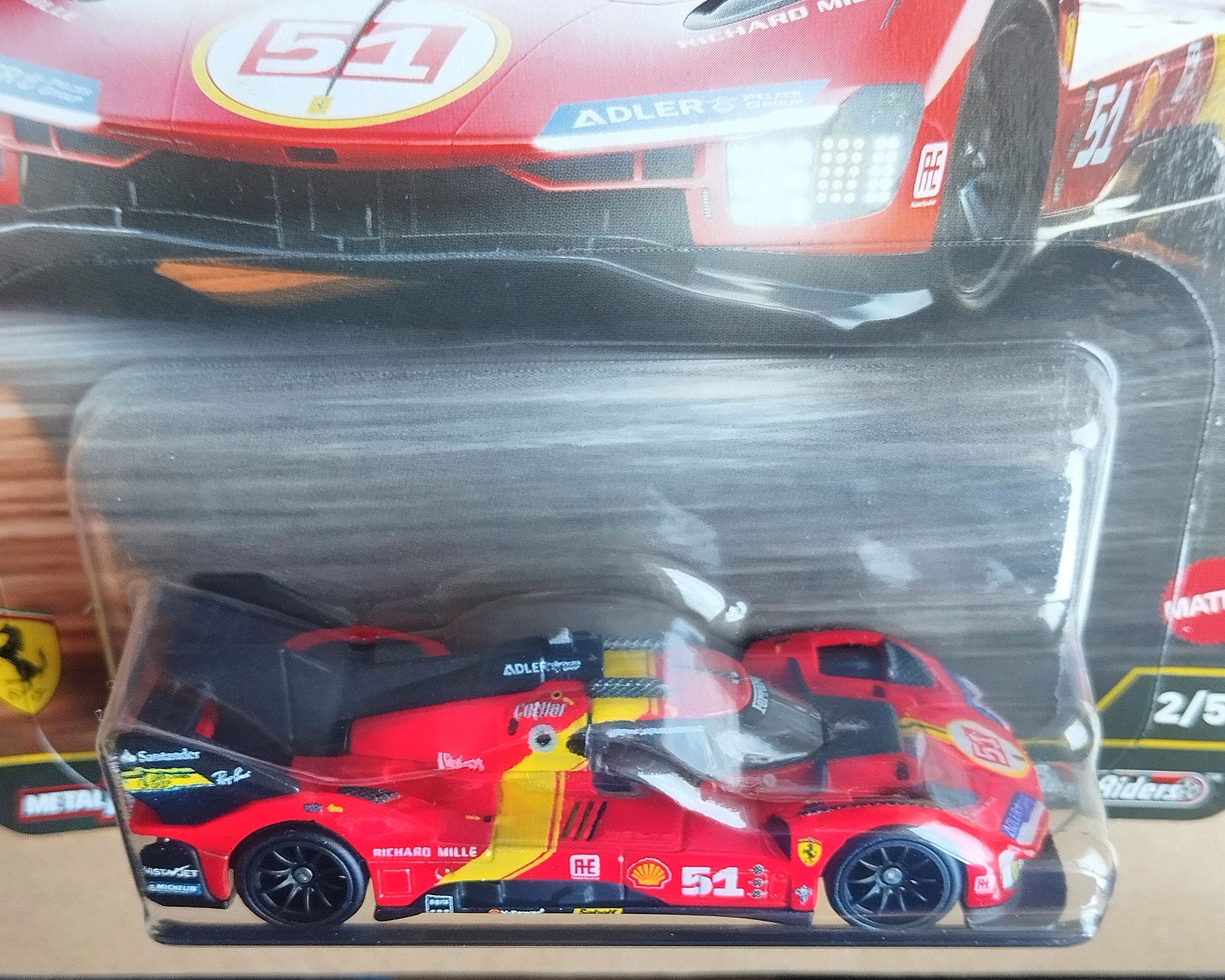 Hot Wheels Ferrari 499P Circuit Legends premium diecast 1/64 race car close-up in original packaging