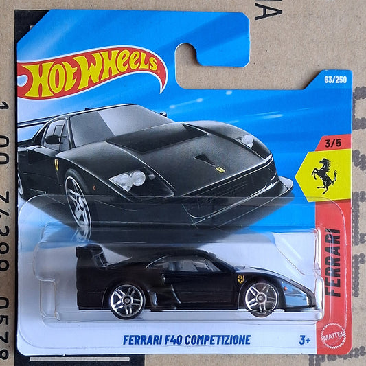 Hot Wheels Ferrari F40 Competizione toy car in packaging