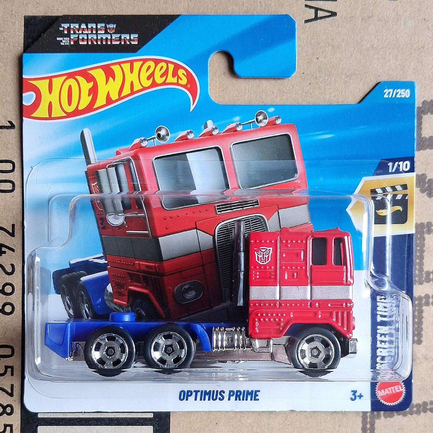 Hot Wheels Optimus Prime 1/64 diecast Transformers Freightliner truck factory sealed in original packaging