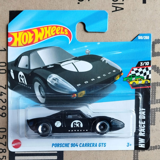 Hot Wheels die-cast toy car of the 1969 Porsche 904 Carrera GTS, in its original blister packaging on a cardboard backing card.