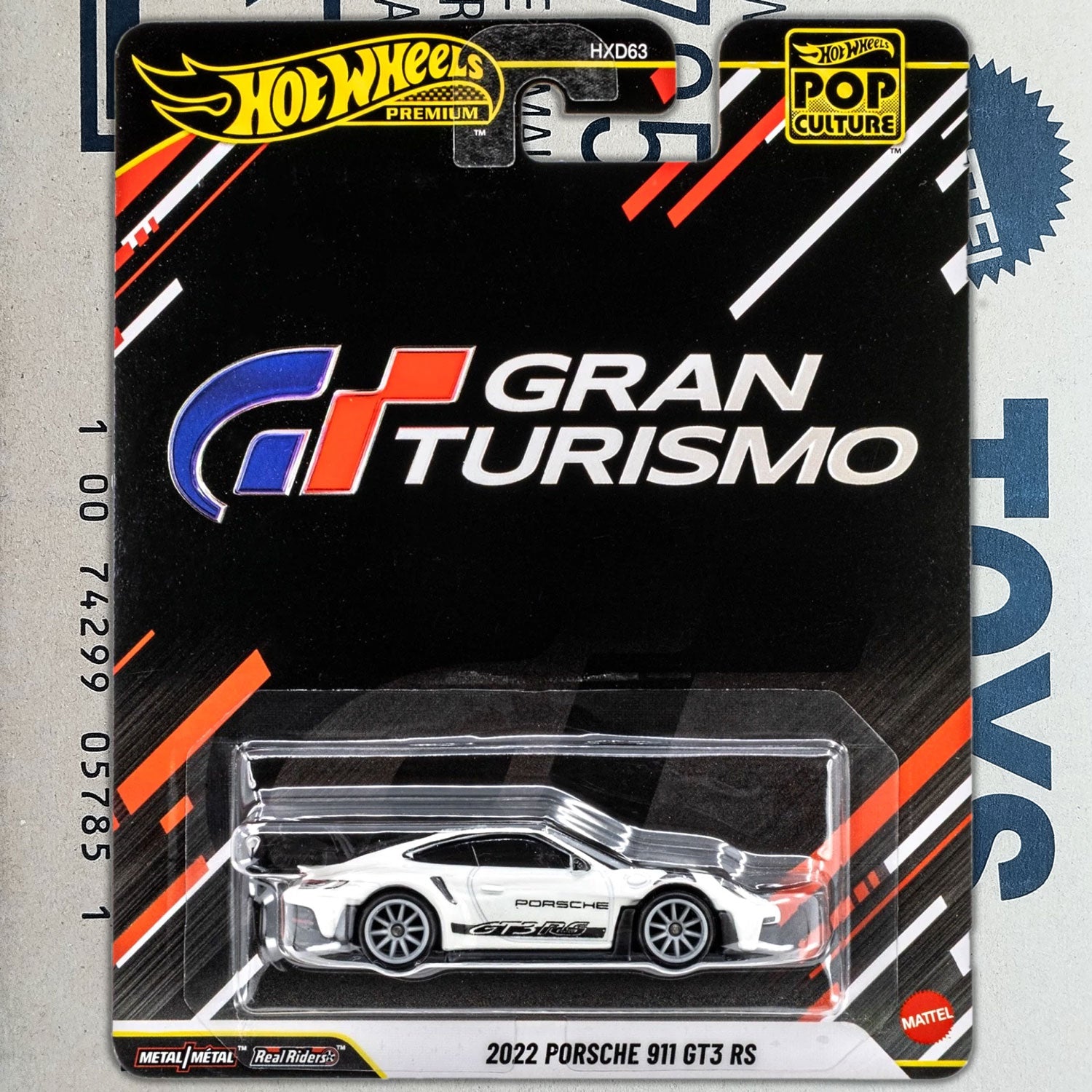 Hot Wheels Premium 2022 Porsche 911 GT3 RS Gran Turismo Die-Cast 1:64 Scale Model in original packging
