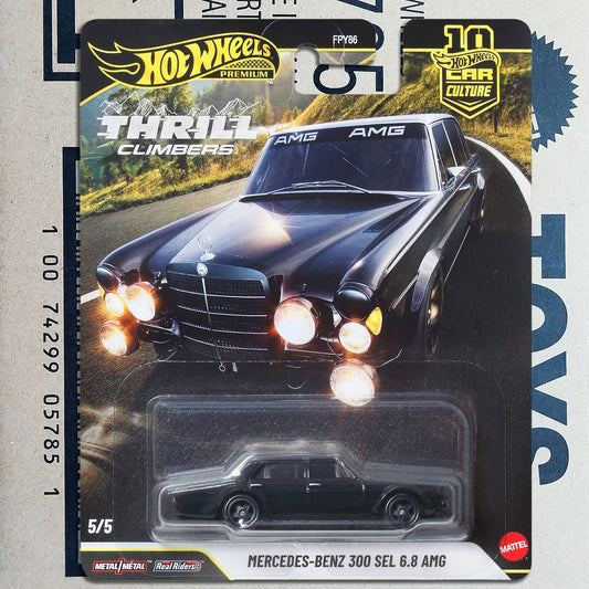 Hot Wheels Premium Mercedes-Benz 300 SEL 6.8 AMG Thrill Climbers 1:64 Diecast
