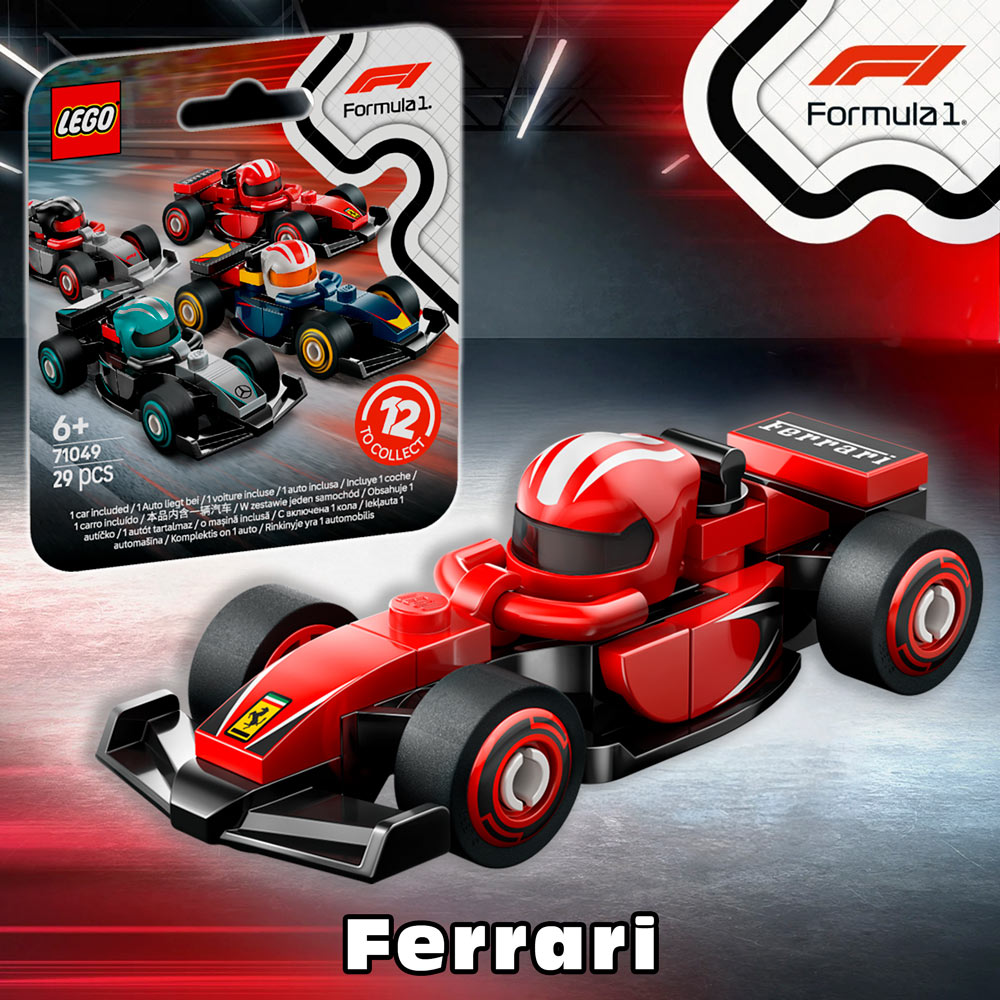 LEGO Ferrari Formula 1 race car 71049 sealed identified Ferrari collectible mini car