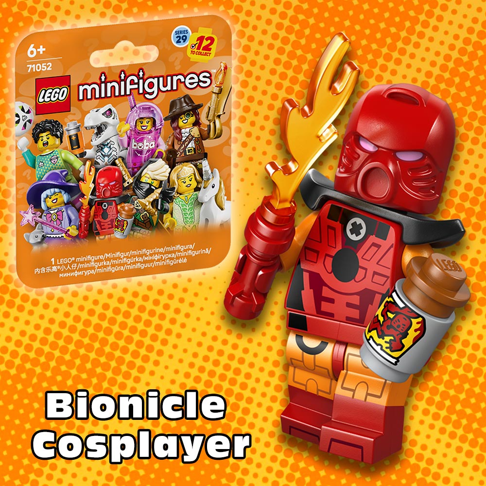 LEGO Minifigures Series 29 Bionicle Cosplayer 71052 sealed unopened collectible minifigure pack.