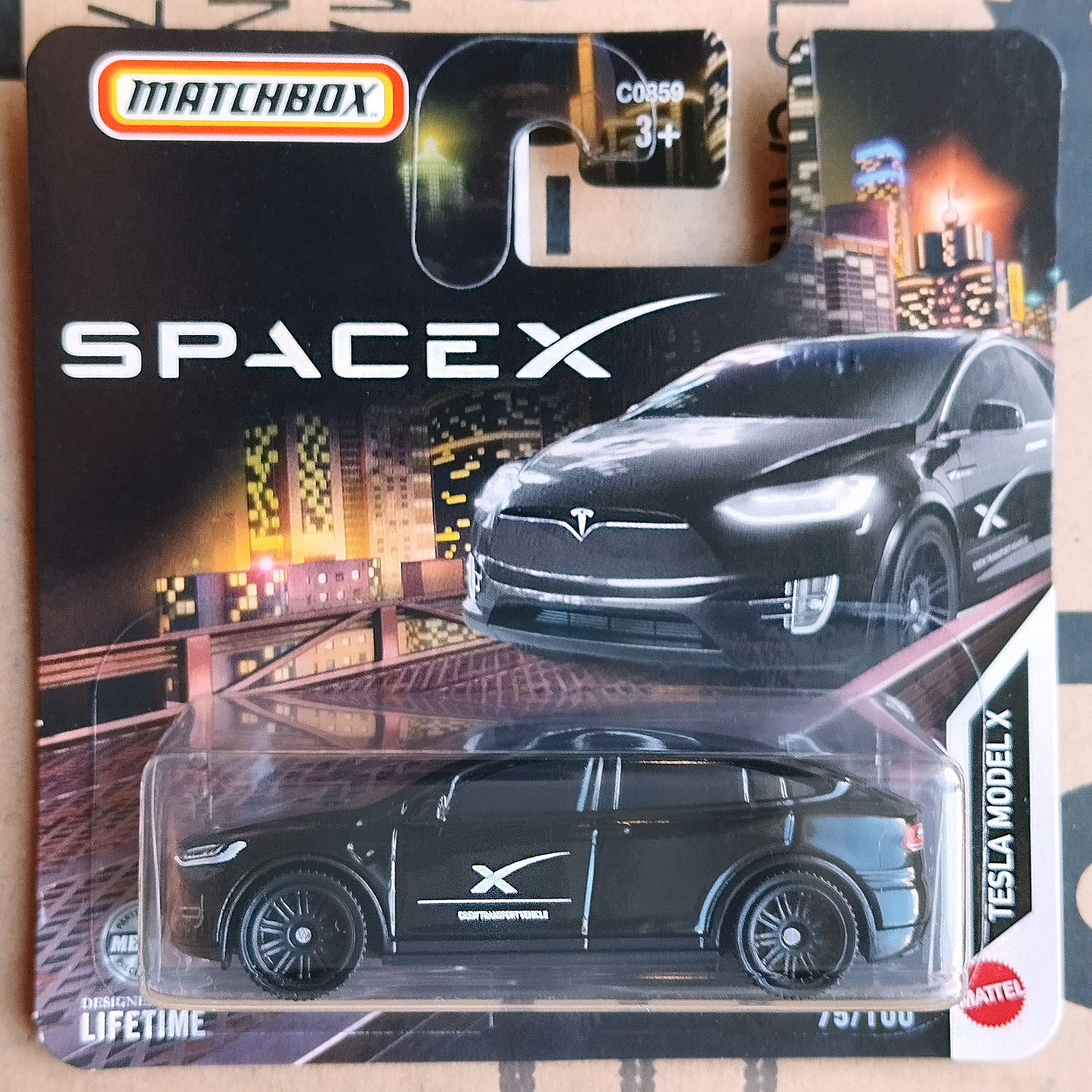Matchbox TESLA Model X SpaceX diecast car model
