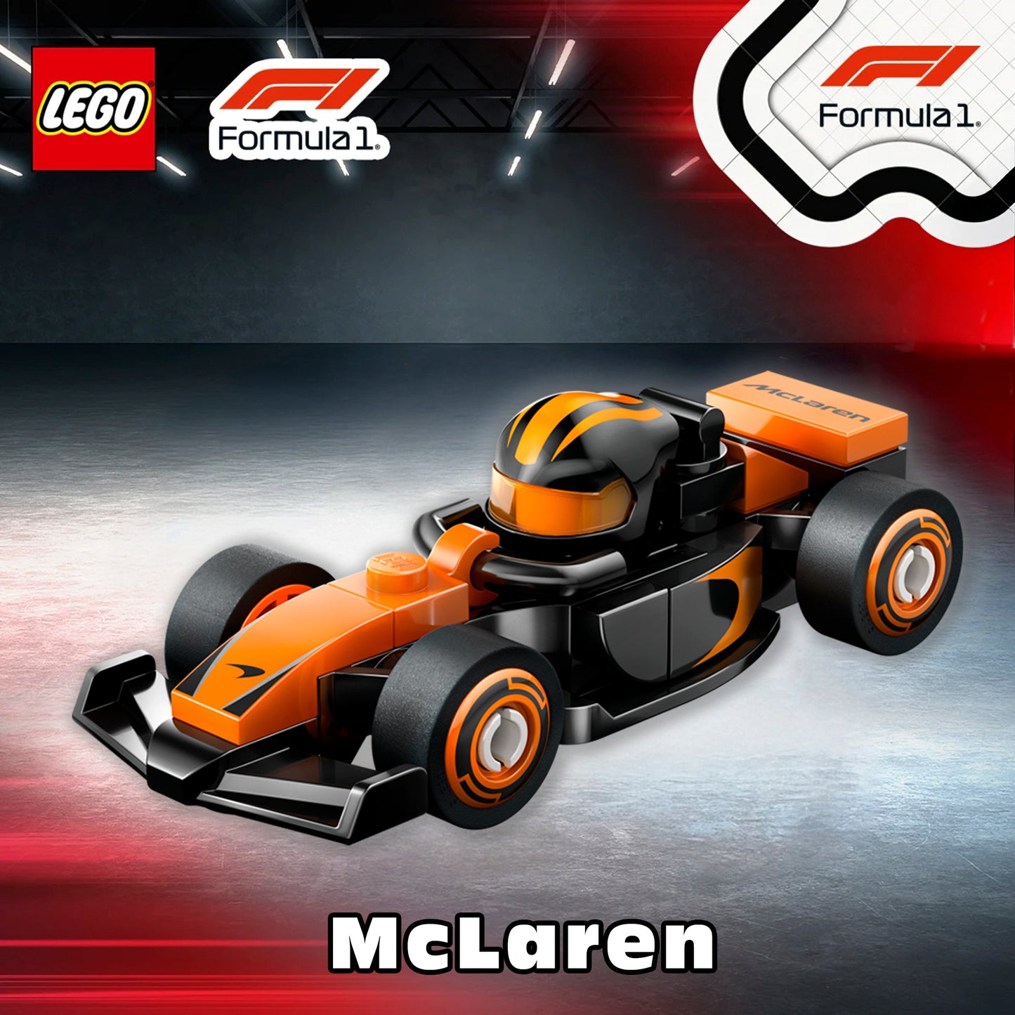 LEGO Formula 1  McLaren Race Car 71049 | Collectible F1 Mini Car